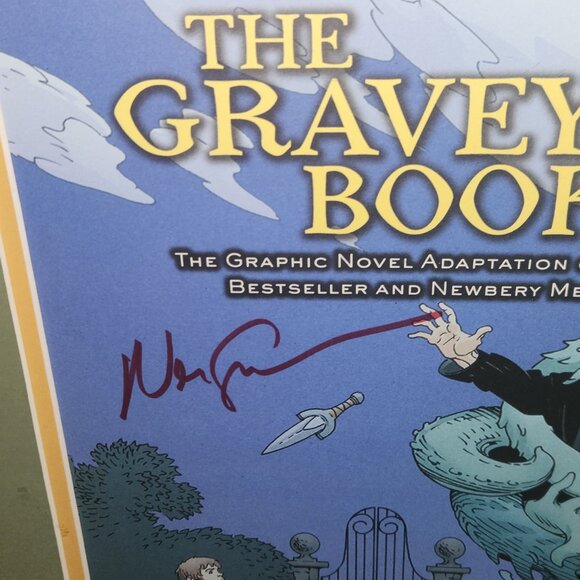 Neil Gaiman Signed Framed Graveyard Book Volume 2 Poster - Picture 2 of 6
